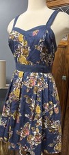 Pins & Needles Navy blue floral Urban Outfitters Dress size Medium fall wedding