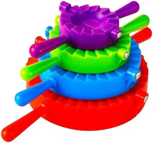 Juego de 4 moldes para hacer albóndigas - Gyoza Pot Pastel Maker, prensa de masa, empanada