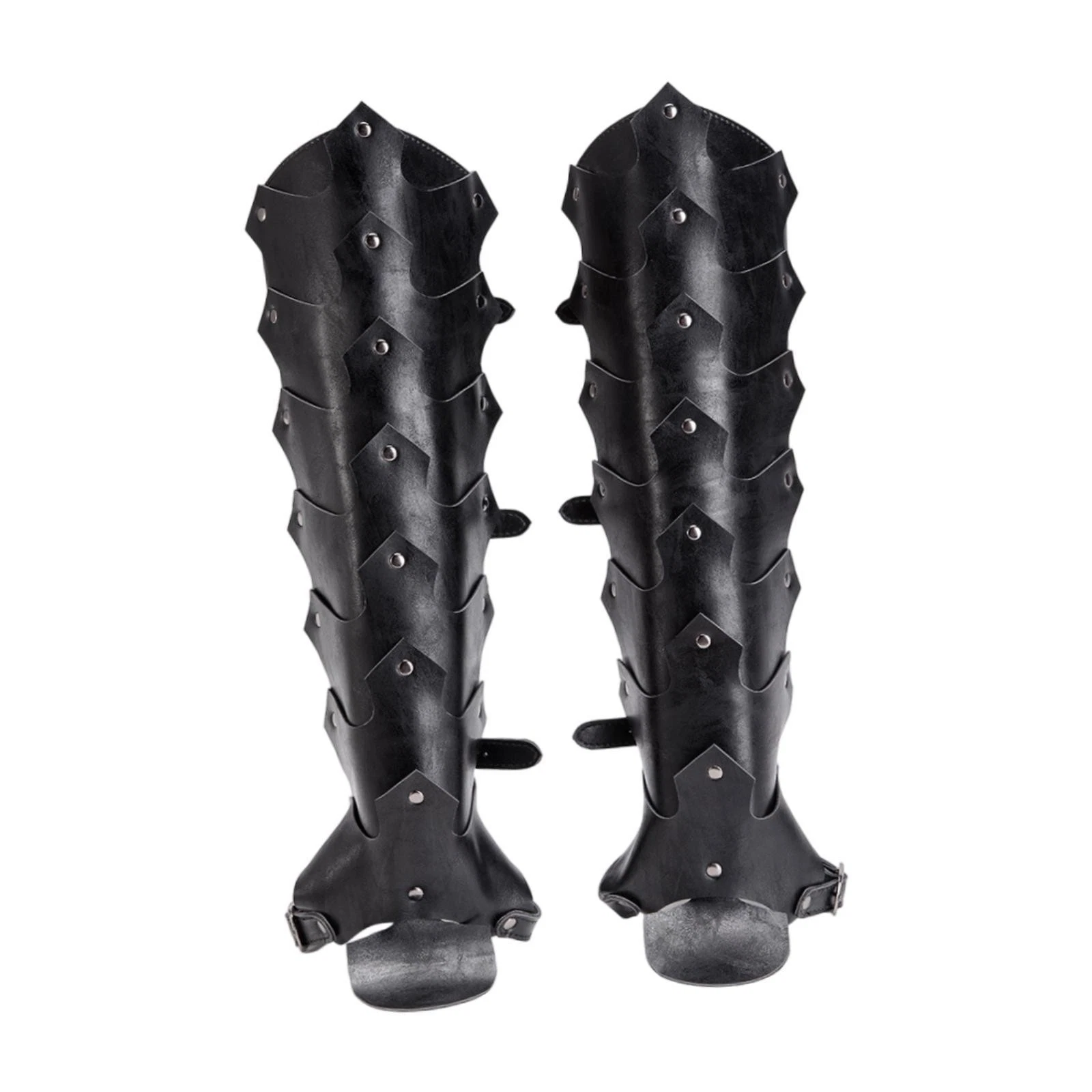 Medieval Knight Leg Gaiters Gothic Pirate Boots Covers for Outdoor Halloween