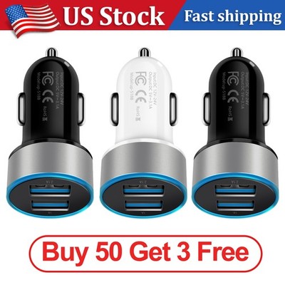 18 Watt US 2 Ports Car Charger Dual USB Port 3.0 Quick Charge 3A Adapter UNICORN