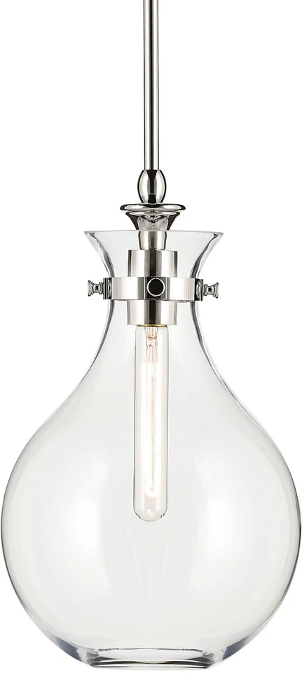 Kichler 52776CLR Laria 10 英寸宽迷你吊坠 - 青铜 — 第 3/4 张图片