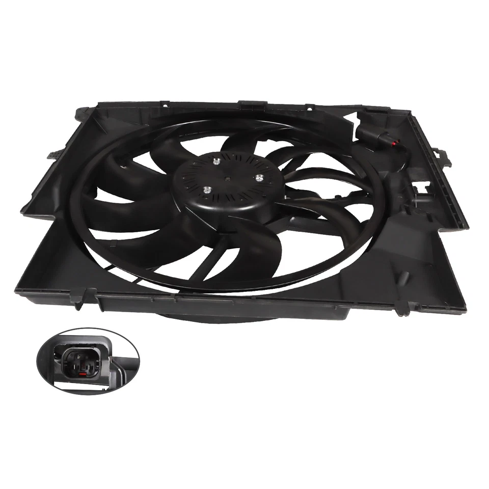 Radiator Cooling Fan Assembly 600W For BMW 2007-13 335i 2009-16 Z4 17427545366 Foto 2 de 4