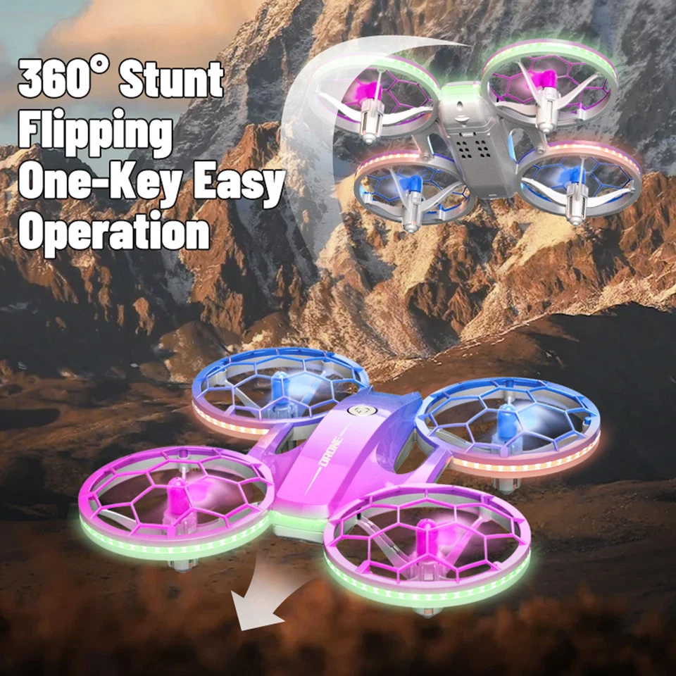 Mini-Quadrocopter Für Anfänger Ferngesteuertes Flugzeug Mit Höhenhaltung - Bild 3 von 4