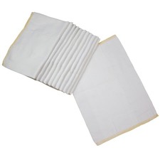 Osocozy 100 Cotton Prefold Cloth Diapers Extra Thick White For Newborns And T