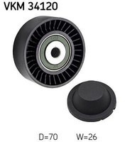 SKF Umlenk-/FüHrungsrolle, Keilrippenriemen Links Oben VKM 34120
