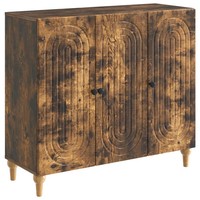 Sideboard In GeräUcherter Eiche Nachbildung 89 X 34,5 X 80 Cm