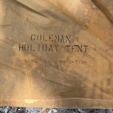 Vintage 1960’s COLEMAN Holiday Tent 8'x10' Model 8430-710 Good Condition READ