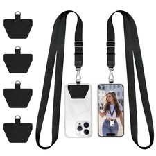 Phone Lanyard, Universal Adjustable Neck Strap for Phone Case Keys ID Badges ...
