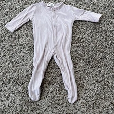 Kyte BABY Pink Footies One Piece with Long Sleeves