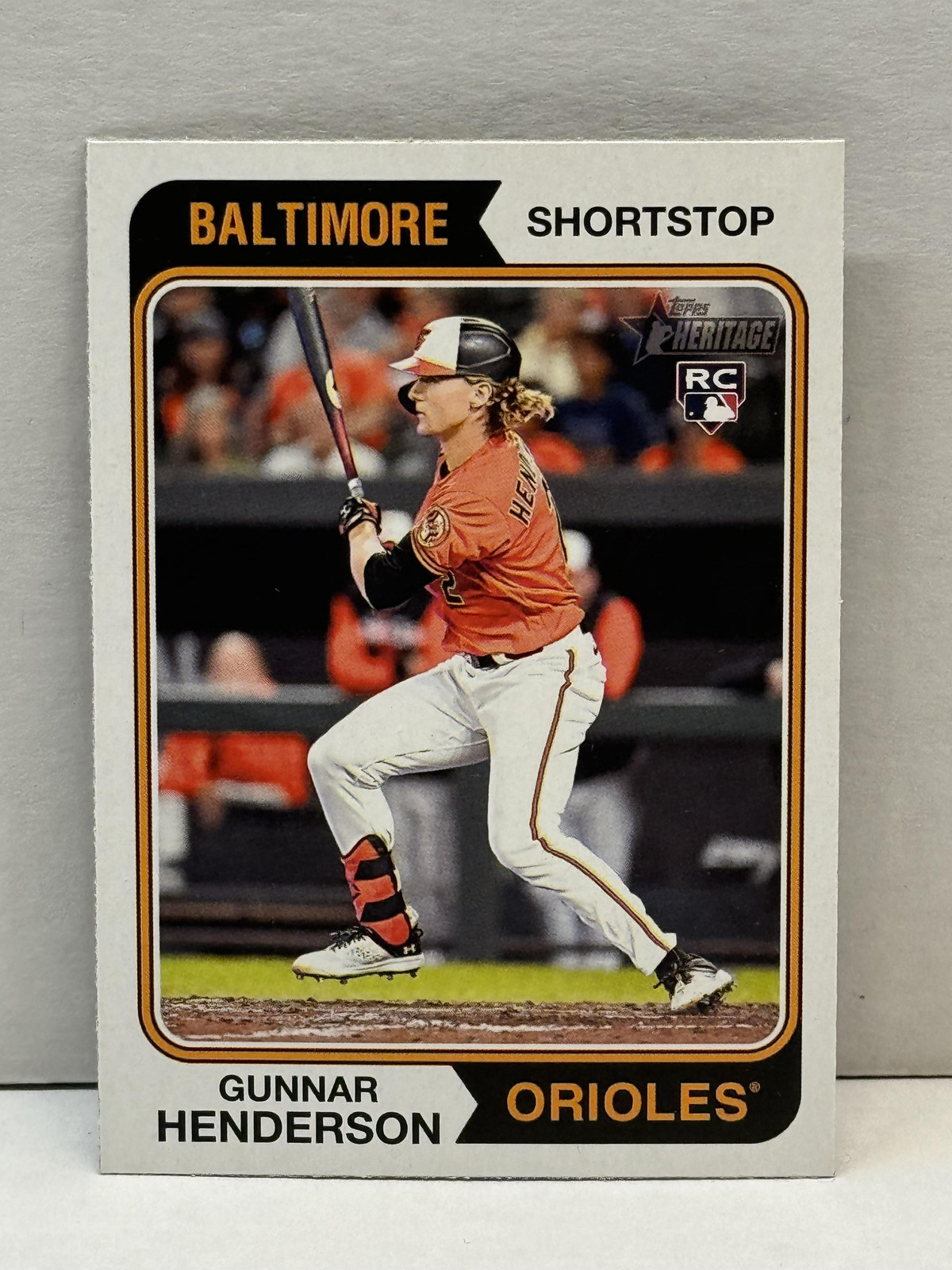 2023 Topps Heritage #64 Gunnar Henderson Baltimore Orioles Rookie