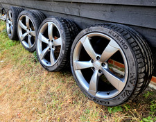 Audi TT RS 4x Genuine Rotor Alloy Wheels 19 inch 9J ET52 + Tyres 8J0601025