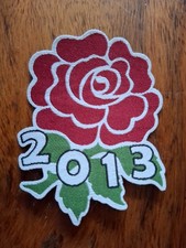 2013 England Rugby embroidered rose patch by Nike.