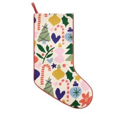 Peking Handicraft 11 x 18 in. Holiday Icons Embroidered Needlepoint Stocking