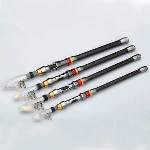 1Pc Carbon Fiber Telescopic Fishing Rod Sea Saltwater Portable Pole1.8- 3.6M
