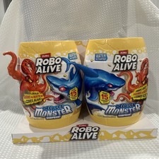 2 pack Zuru Robo Alive Deep Sea Monster Surprise Comes Alive Water Activated