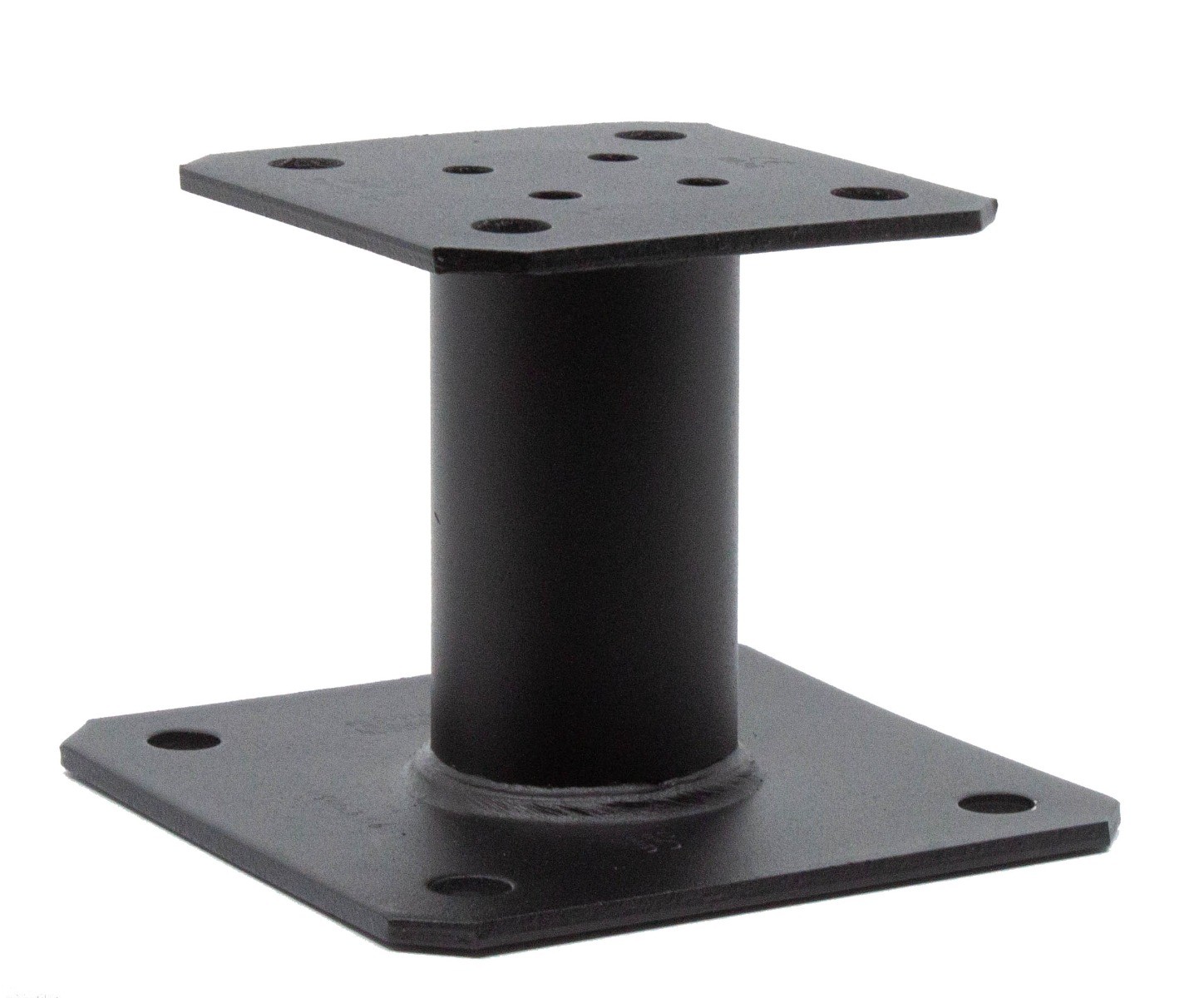 Pied de poteau fixe SIMPSON noir 100 mm pour stopper l'humidité du bois