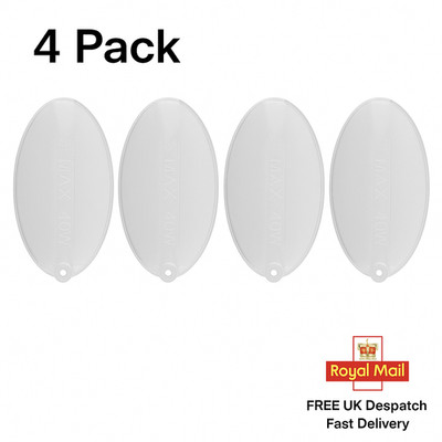 Lichtdiffusor Abdeckung 000413670 Dunstabzugshaube Linse 100x52mm Universal 4er Pack