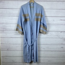 VINTAGE Christian Dior Monsieur Bathrobe Cotton OS Unisex Blue