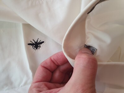 Dior Homme 2004 by Hedi Slimane White sleeveless BEE shirt Dior Homme 2004 by Hedi Slimane White sleeveless BEE shirt