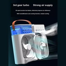 3 In 1 Air Humidifier Cooling USB Fan LED