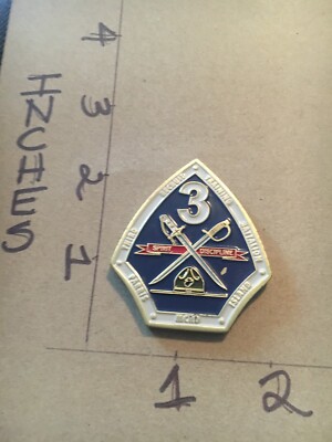 USMC 3rd BN Marine Corps Recruit Depot Parris Island SC CHALLENGE COIN 5/6/25