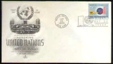 UN. 137. 5c. Progress Chart of Special Fund, Key & Globe. Artcraft FDC. 1965
