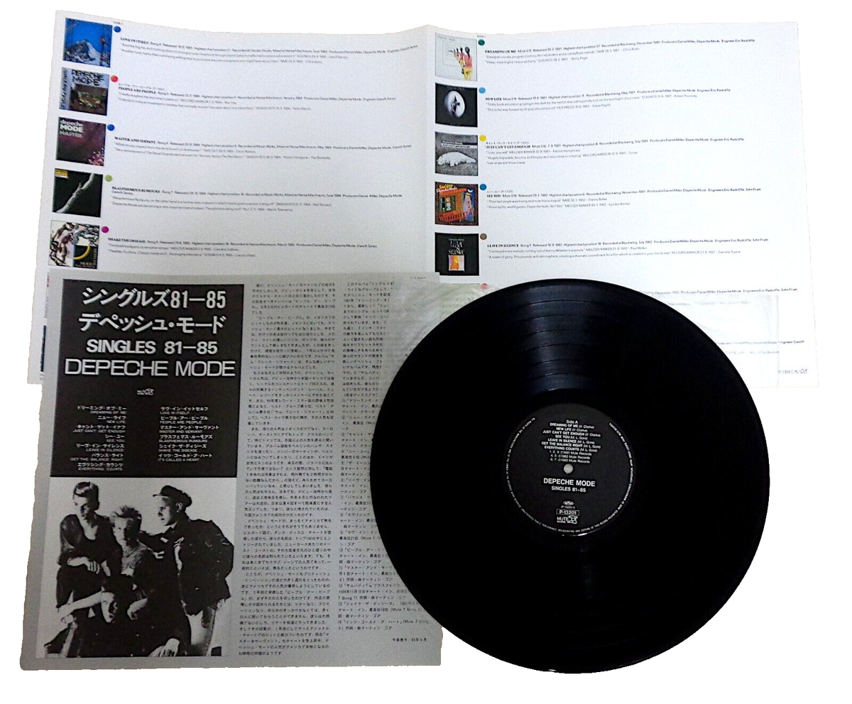 DEPECHE MODE / THE SINGLES 81-85 MUTE P-13201 JAPAN LP OBI