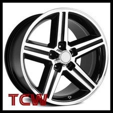 4 17 Iroc Black Machind Wheels 5x4.75 4.5 Bs Fit Firebird 1967-1969