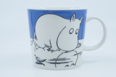 Arabia Finland Moomin mug Moomintroll on Ice (1999-2012)_