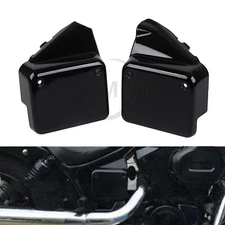 Left & Right Battery Side Cover For Honda Shadow Spirit VT750 DC 2000-2009 Black