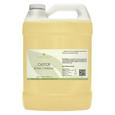 Castor oil 100 pure non-gmo organic refined hair eyelash eyebrows bulk 1 gal