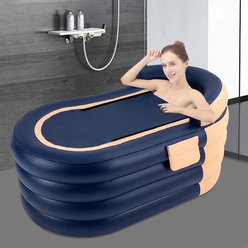 Portable Ice Bath Tub PVC Inflatable Hot Bathtub SPA Massage Athletes Outdoor