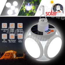 Waterproof Solar LED Torch USB Rechargeable Night Light Camping Lamp Emergency