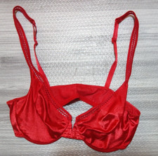Vintage Warner's Bra Bright Shine Red Underwire Size 34B