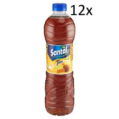 12x Parmalat Santàl The alla Pesca eistee erfrischender Pfirsich-Tee PET 1,5Lt