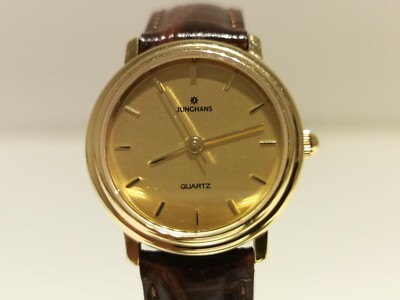 VINTAGE BEAUTIFUL LUXURY GERMANY GOLD PLATED LADIES QUARTZ WATCH