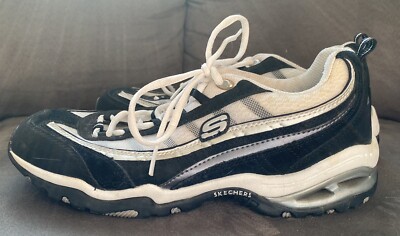 Women s Sketchers Sneakers Black White 8.5 Used