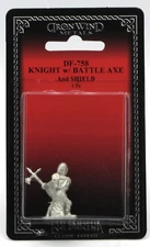 Ral Partha DF-758 Knight with Battle Axe & Shield (Sir Brian de Gluscon) Warrior