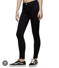True Religion Halle Mid Rise Super Skinny Jean In Distressed Black Size 25 NWOT — photo 1