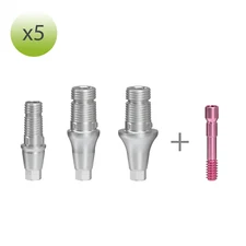 x 5 CAD/CAM Ti-base Interface GM Exact Titanium Base Neodent GM  compatible