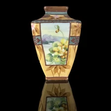 Nippon Morimura Bros., Small Arts and Crafts Style Vase, 1911-1921, 6" Tall