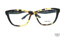 Prada PR04T U6M-1O1 Medium Havana/Spotted Green Eyeglasses New Authentic 52