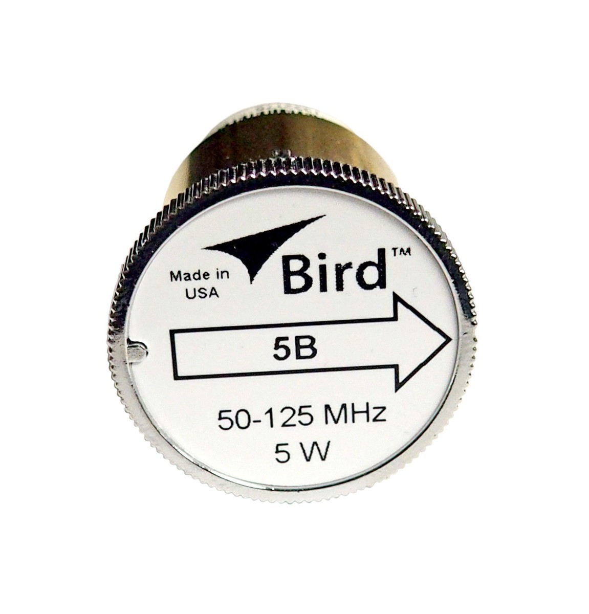 New Bird 5B Plug-in Element 0 to 5 watts 50-125 MHz for Bird 43