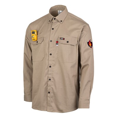 Proactive FR Flame Resistant Work Shirt SHIPS TODAY (4X-LARGE) NEW KHAKI TAN