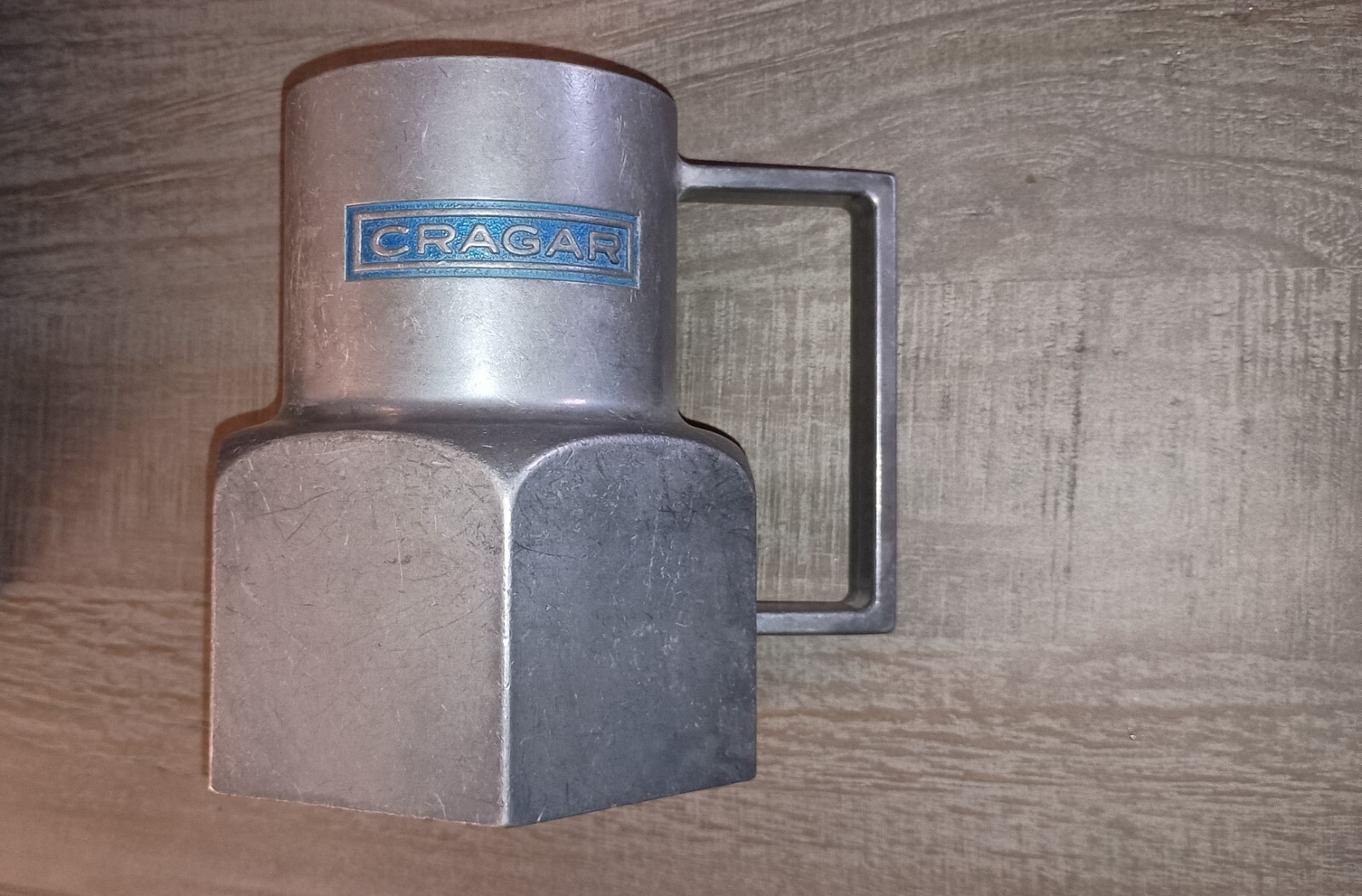 CRAGAR Vintage Original Chug A Lug Mug Lug Nut Mug Cast Aluminum