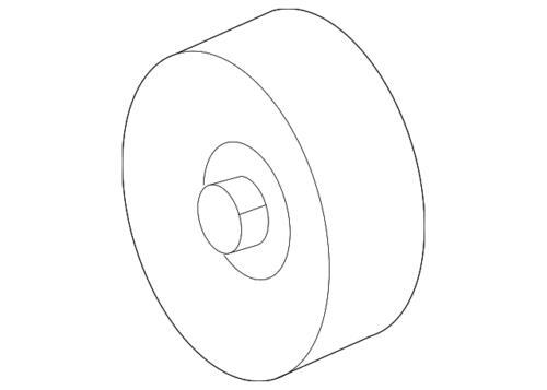 Polea tensora para Jaguar Super V8 Vanden Plas XF XJ8 XJR 1997-2009 (P/N C2C22758)