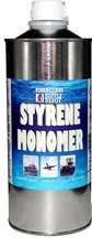 STYRENE MONOMER Resin/Gel Coat Thinner -BOAT-MARINE-PAINT-FIBERGLASS -  Quart