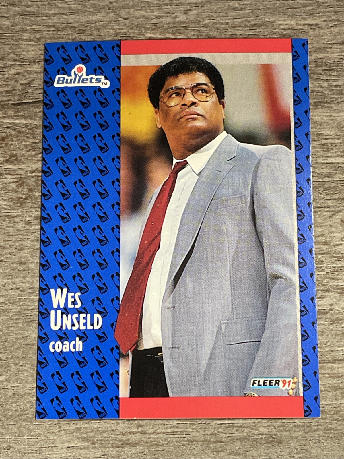 Wes Unseld 1991-92 Fleer Bullets #209   *K979*