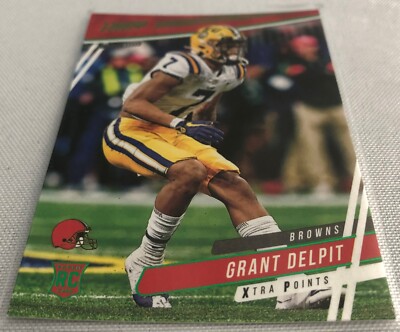 2020 Prestige Football Grant Delpit Cleveland Browns Xtra Points Green Rookie