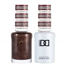 DND Match UV Gel + Nail Polish #696 Carmelized Plum